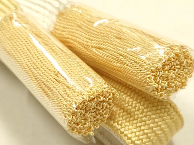 平和屋本店●和装小物　帯締め・帯揚げセット　高麗組　枝花文　金糸　金彩　暈し　撚り房　逸品　未使用　AABI2245ay