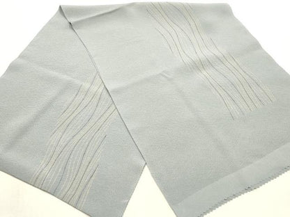 平和屋本店●和装小物　帯締め・帯揚げセット　高麗組　よろけ縞　金糸　逸品　未使用　AABI2249ay