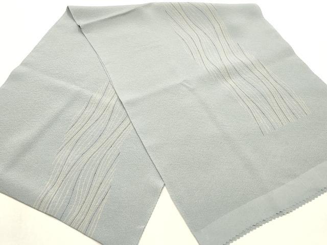 平和屋本店●和装小物　帯締め・帯揚げセット　高麗組　よろけ縞　金糸　逸品　未使用　AABI2249ay