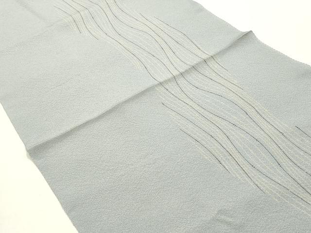 平和屋本店●和装小物　帯締め・帯揚げセット　高麗組　よろけ縞　金糸　逸品　未使用　AABI2249ay