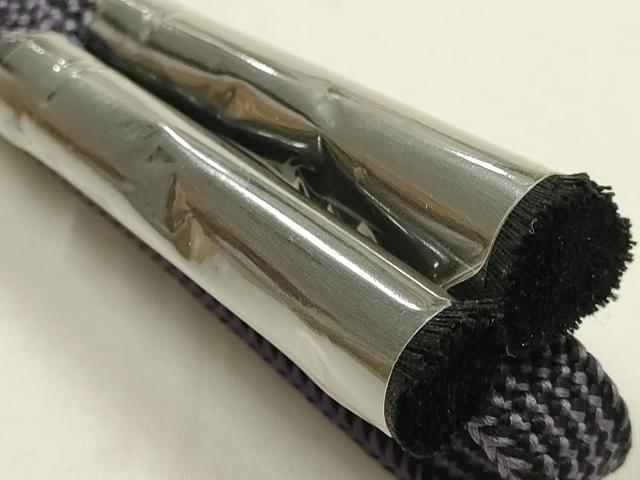 平和屋本店●和装小物　帯締め・帯揚げセット　キセル　型友禅　逸品　未使用　AABI2251ay