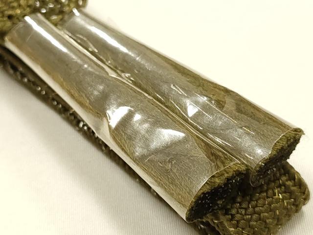 平和屋本店●和装小物　帯締め・帯揚げセット　高麗組　市松模様　大小霰　金銀糸　正絹　逸品　未使用　AABI2252ay