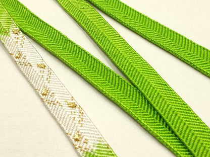 平和屋本店●和装小物　帯締め・帯揚げセット　笹浪組　箔散らし　金糸　金銀彩　暈し染め　逸品　未使用　AABI2253ay