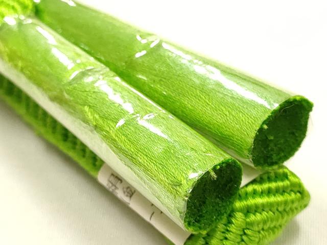 平和屋本店●和装小物　帯締め・帯揚げセット　笹浪組　箔散らし　金糸　金銀彩　暈し染め　逸品　未使用　AABI2253ay