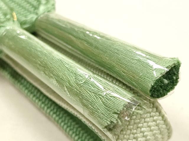 平和屋本店●和装小物　帯締め・帯揚げセット　高麗組　吉祥地紋　金糸　逸品　未使用品あり　AABI2266ay