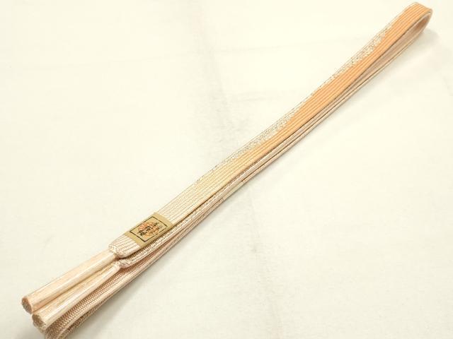 平和屋本店●和装小物　帯締め・帯揚げセット　高麗組　間道　金糸　暈し染め　逸品　未使用　AABI2271ay