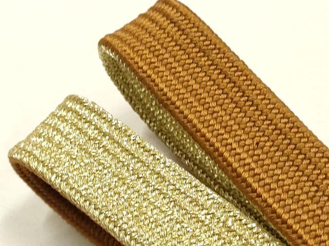 平和屋本店●和装小物　帯締め・帯揚げセット　高麗組　金糸　暈し　逸品　未使用品あり　AABI2273ay