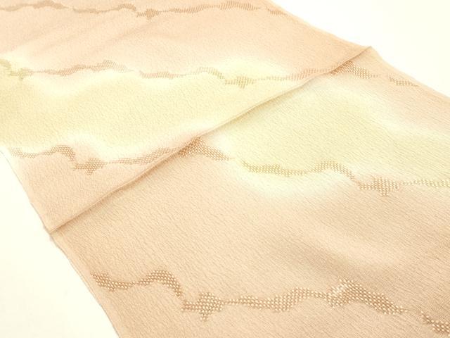 平和屋本店●和装小物　帯締め・帯揚げセット　高麗組　金糸　暈し　逸品　未使用品あり　AABI2273ay