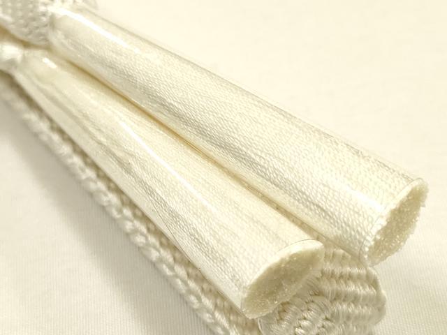 平和屋本店●和装小物　帯締め・帯揚げセット　礼装用　笹浪組　純金　飛鶴文　本金糸　丹後ちりめん　亀房付き　逸品　未使用　AABI2277ay