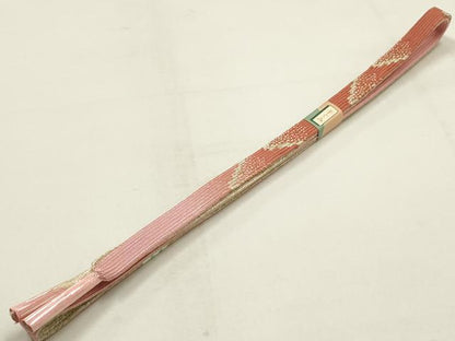 平和屋本店●和装小物　帯締め・帯揚げセット　高麗組　流水花文　金糸　金彩　暈し染め　逸品　未使用　AABI2278ay