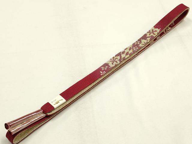平和屋本店●和装小物　帯締め・帯揚げセット　高麗組　霞文　金糸　暈し染め　正絹　逸品　未使用　AABI2279ay 平和屋本店○和装小物 帯締め・帯揚げセット 高麗組 霞文 金糸 暈し