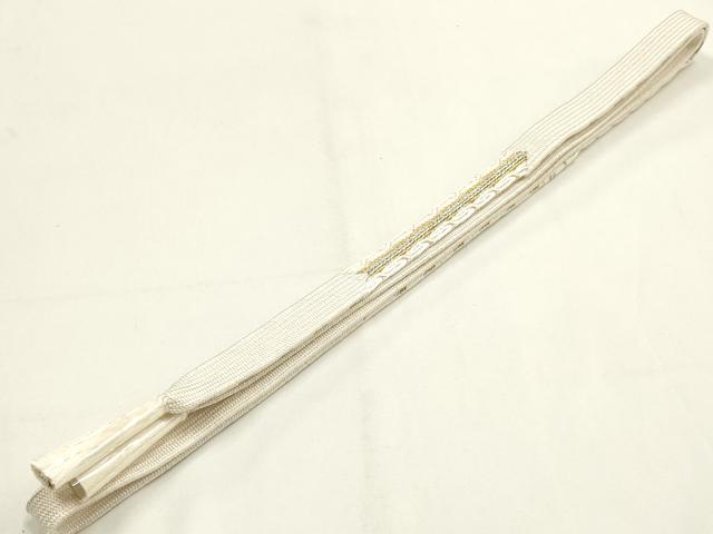 平和屋本店●和装小物　帯締め・帯揚げセット　礼装用　高麗組　南天文　鳳凰　金銀糸　金銀彩　王朝金彩　正絹　逸品　未使用　AABI2289ay