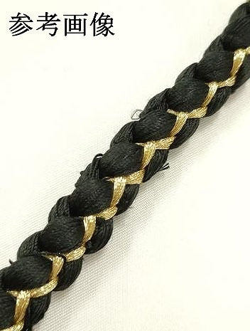 平和屋着物●和装小物　振袖用帯締め　装飾　飾り玉　ビーズ　金糸　正絹　逸品　未使用　AABI2295ay