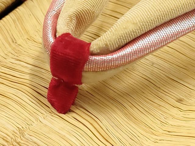 平和屋着物●和装小物　下駄　畳表　飛鳥　金彩　逸品　AABI2304ay