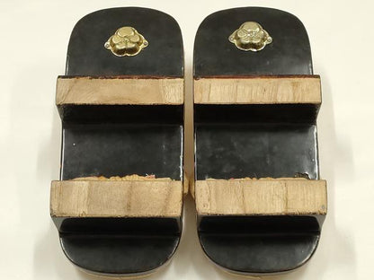 平和屋着物●和装小物　下駄　畳表　飛鳥　金彩　逸品　AABI2304ay