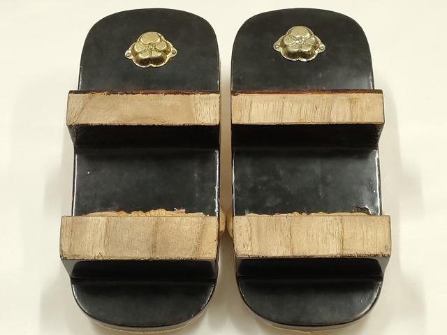 平和屋着物●和装小物　下駄　畳表　飛鳥　金彩　逸品　AABI2304ay