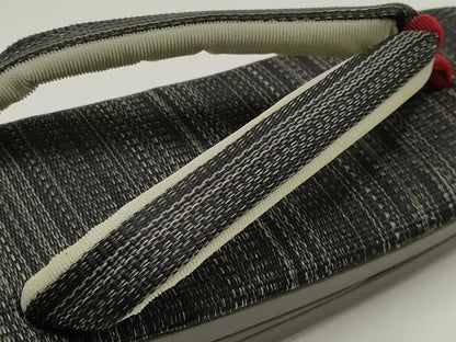 平和屋着物●和装小物　和装草履　ホースヘア　牛皮底　Mサイズ　逸品　未使用　AABI2309ay