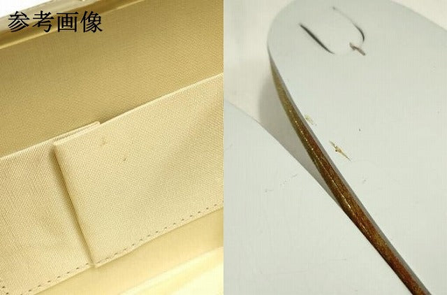 平和屋着物●和装小物　和装バッグ・草履セット　ハンドバッグ　クラッチバッグ　金糸　逸品　AABI2320ay