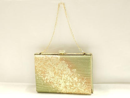 平和屋着物●和装小物　和装バッグ・草履セット　ハンドバッグ　クラッチバッグ　金糸　逸品　AABI2320ay
