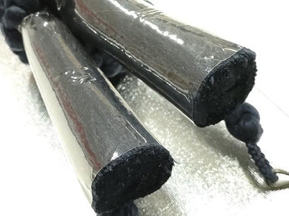 平和屋着物▼男性　和装小物　羽織紐3点　丸組　青色系　正絹　逸品　未使用　AABI2329ay