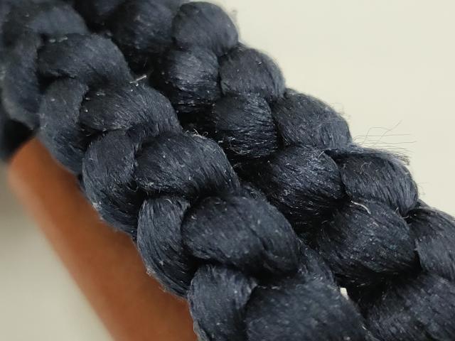 平和屋着物▼男性　和装小物　羽織紐3点　丸組　青色系　正絹　逸品　未使用　AABI2329ay