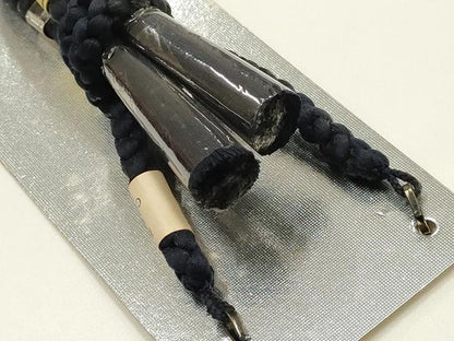 平和屋着物▼男性　和装小物　羽織紐3点　丸組　青色系　正絹　逸品　未使用　AABI2329ay