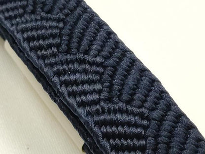 平和屋着物▼男性 和装小物 羽織紐3点 平組 千晃 青色系 切り房・撚り房 正絹 逸品 未使用 AABI2331ay