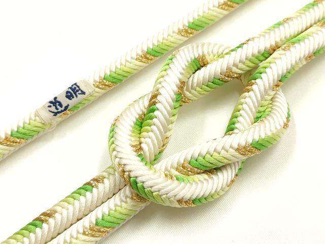 平和屋着物●極上　有職組紐道明　帯締め　奈良組　丸胡蝶　金糸　宮内庁御用　国立博物館御用　東京芸術大学御用　逸品　AABI2358ay