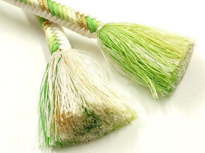 平和屋着物●極上　有職組紐道明　帯締め　奈良組　丸胡蝶　金糸　宮内庁御用　国立博物館御用　東京芸術大学御用　逸品　AABI2358ay