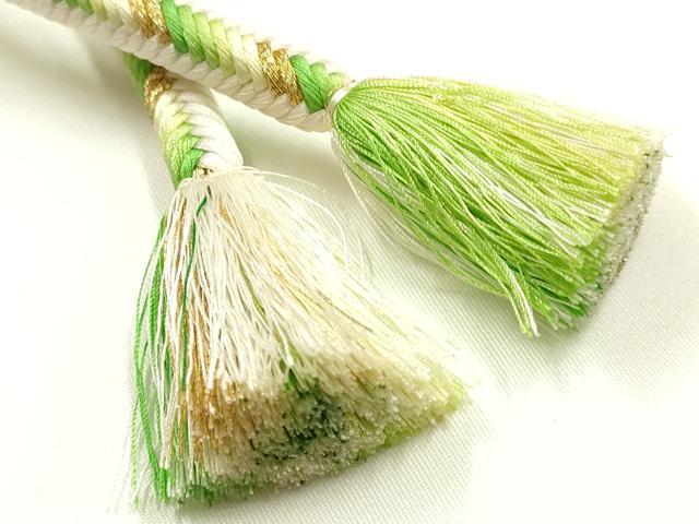 平和屋着物●極上　有職組紐道明　帯締め　奈良組　丸胡蝶　金糸　宮内庁御用　国立博物館御用　東京芸術大学御用　逸品　AABI2358ay