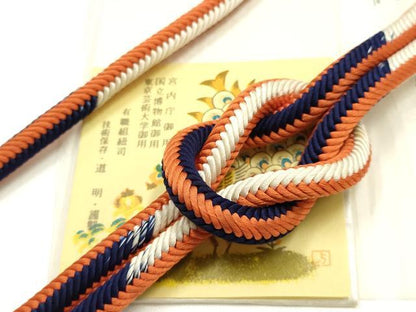平和屋着物●極上　有職組紐道明　帯締め　奈良組　暈し　宮内庁御用　国立博物館御用　東京芸術大学御用 　逸品　AABI2370ay
