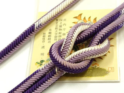 平和屋着物●極上　有職組紐道明　帯締め　奈良組　暈し　宮内庁御用　国立博物館御用　東京芸術大学御用 　逸品　AABI2371ay
