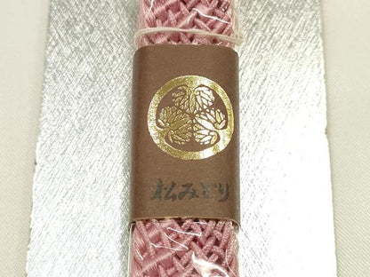 平和屋着物＊夏物 和装小物 帯締め・帯揚げセット 平組 レース組 芝花地紋 逸品 未使用 AABI2386ay