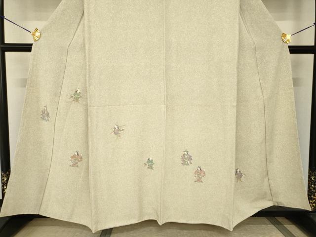 平和屋着物●訪問着　女人文　金彩　正絹　逸品　未使用　AABI2401ck