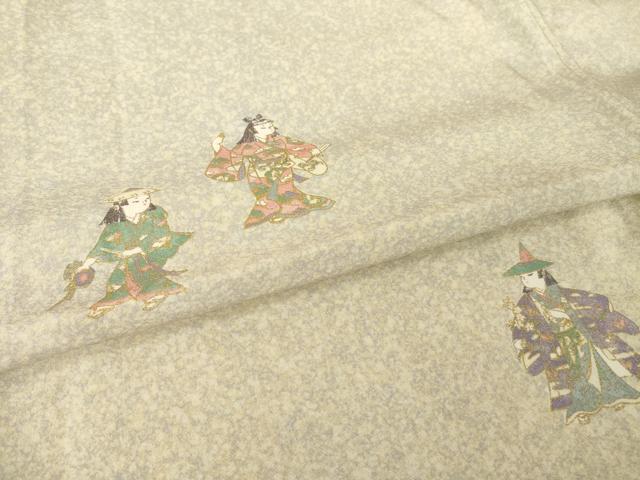 平和屋着物●訪問着　女人文　金彩　正絹　逸品　未使用　AABI2401ck