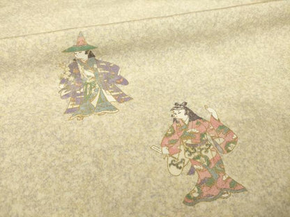 平和屋着物●訪問着　女人文　金彩　正絹　逸品　未使用　AABI2401ck