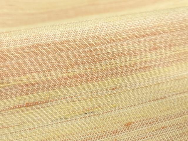 平和屋着物●紅花紬　米沢　横段霞文　正絹　逸品　AABI2408ck