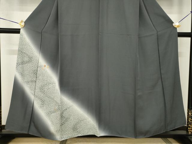 平和屋着物●訪問着　流水花文　暈し染め　正絹　逸品　AABI2416ck