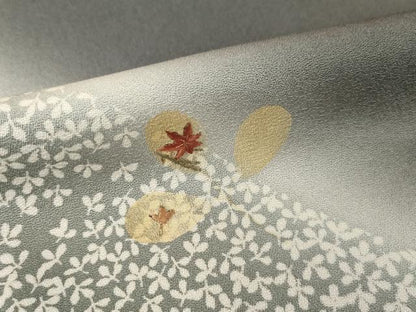 平和屋着物●訪問着　流水花文　暈し染め　正絹　逸品　AABI2416ck