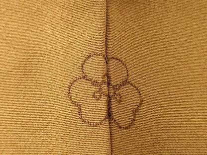 平和屋着物●訪問着　竹屋町刺繍　向かい鳥花丸文　金彩　正絹　逸品　AABI2422ck