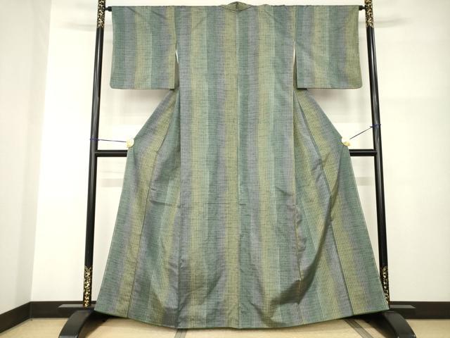 平和屋着物●上質な紬　間道　正絹　逸品　AABI2424ck