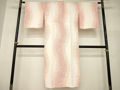 平和屋着物●長襦袢　無双仕立て　折り鶴　正絹　逸品　AABI2431ck