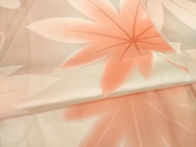 平和屋着物●長襦袢　無双仕立て　楓　暈し染　正絹　逸品　AABI2433ck