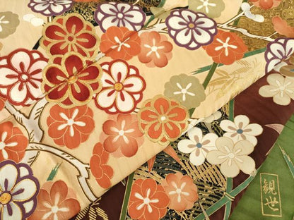 平和屋着物●豪華振袖　作家物　駒刺繍　花籬文　金彩　正絹　逸品　AABI2438ck
