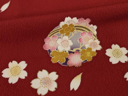 平和屋着物●豪華振袖　花丸文　暈し染め　正絹　逸品　AABI2439ck