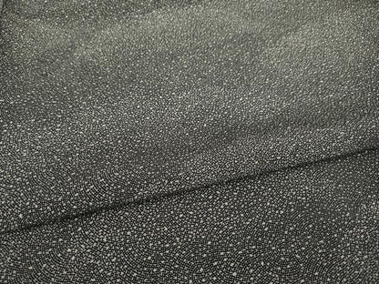 平和屋着物●江戸小紋　雲重ね文　黒地　正絹　逸品　AABI2440ck