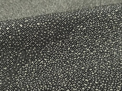 平和屋着物●江戸小紋　雲重ね文　黒地　正絹　逸品　AABI2440ck