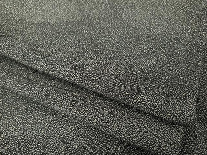 平和屋着物●江戸小紋　雲重ね文　黒地　正絹　逸品　AABI2440ck