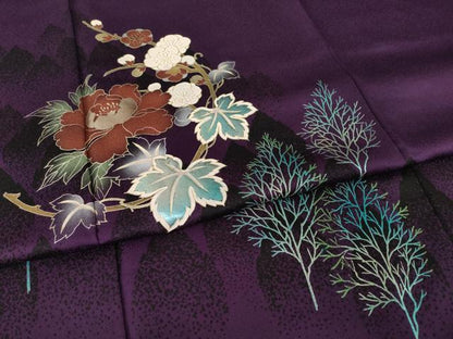 平和屋着物●豪華振袖　花丸文　金彩　正絹　逸品　AABI2442ck