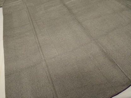 平和屋着物●上質な小紋　市松文　正絹　逸品　AABI2444ck